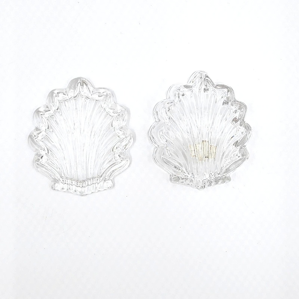 Vintage Crystal Zajecar Clamshell Trinket Box Yugoslavia 24% Lead Glass Lidded - Picture 9 of 9
